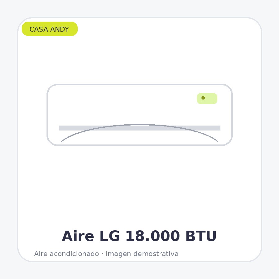 Aire Acondicionado LG Split 18.000 BTU Inverter