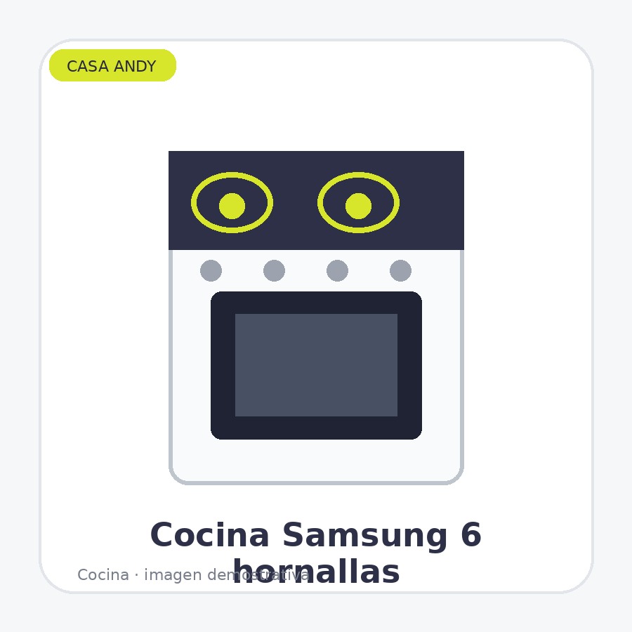 Cocina a Gas Samsung 6 Hornallas 128L